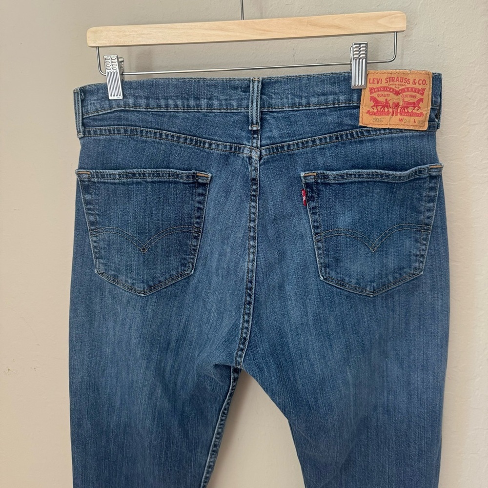 LEVI’S 505 Red Tab Straight Leg Jeans Denim Classic Fit Size 34x32 - Picture 8 of 15